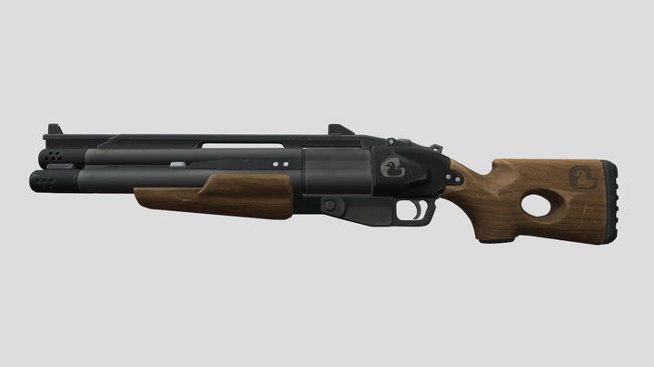 Extending Focus Shotgun - Fortnite Item – Modello 3D gratuito STL