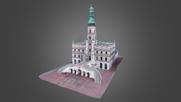 A town hall in Zamosc - photogrammetry model 3D Model