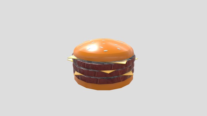 Bad Maya Substance Burger 3D Model