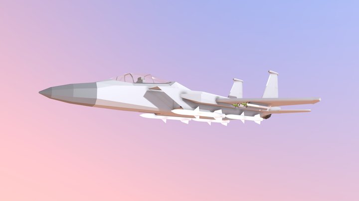 F-15C Eagle Jet Fighter 3D Model