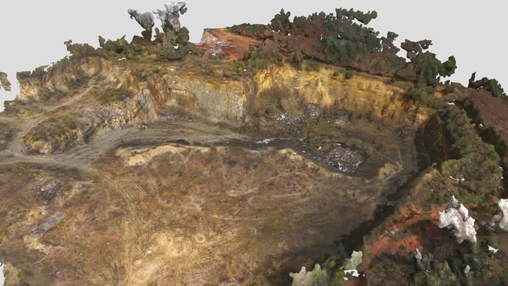 Limestone Quarry Kirchleus (Kulmbach, Bavaria) 3D Model