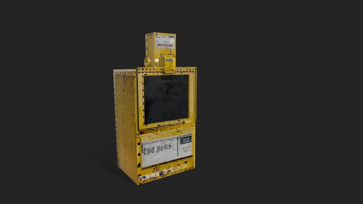 newspaper vending machine 3D Model