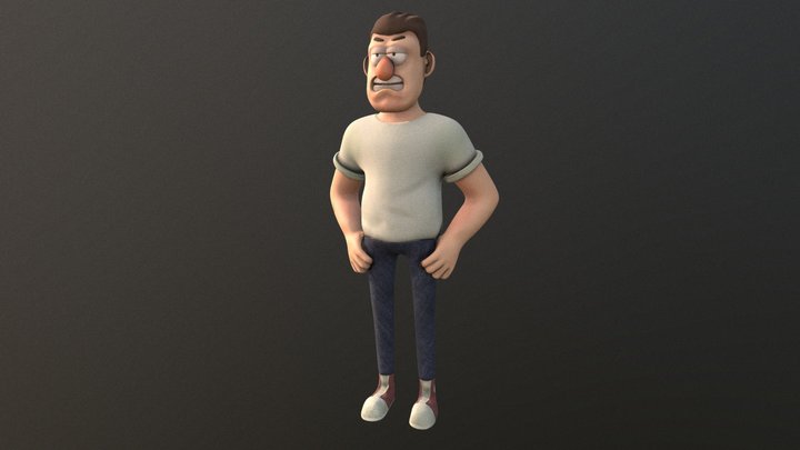 Young Stan, Gravity Falls 3D Model
