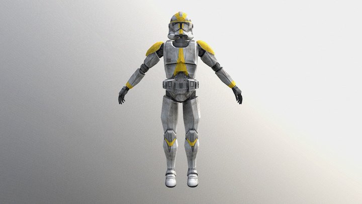 Clone Trooper 327th Legion (OLD) 3D Model