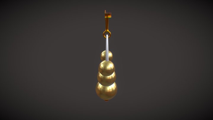 Shivaji Maharaj ear_ring 3D Model