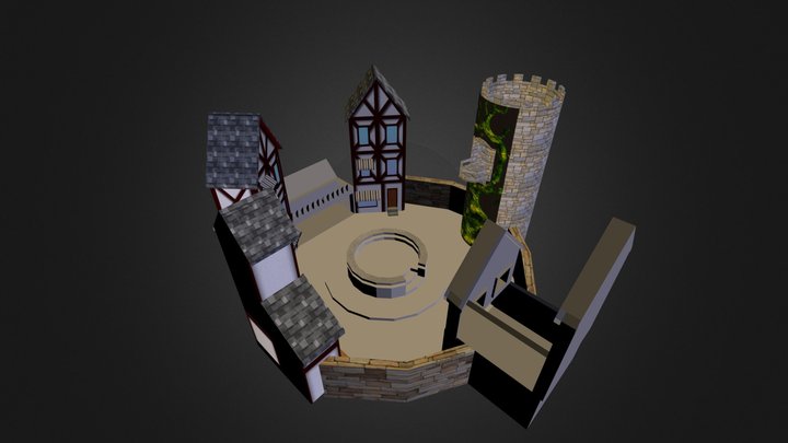 Shakespearean Theater 3D Model