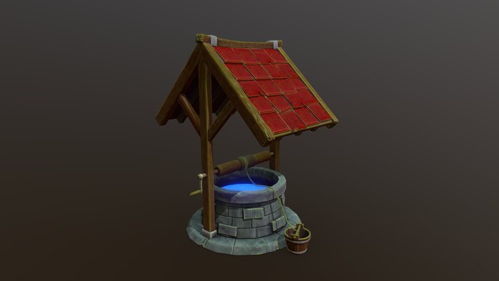 Stylised 3D Well (Game Ready!) 3D Model