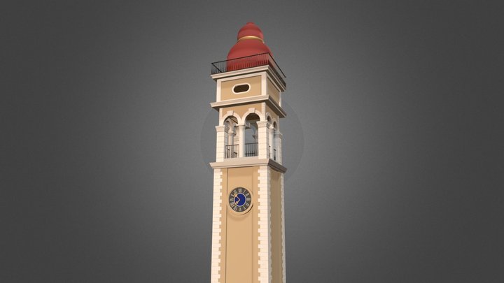 Saint Spyridon Church Belltower - Corfu 3D Model