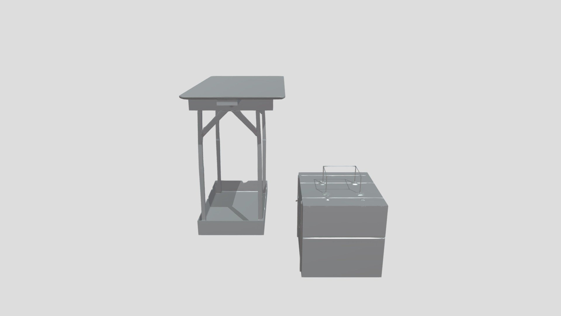 portable foldable drawing table - 3D model by eriitea [858c3a5] - Sketchfab