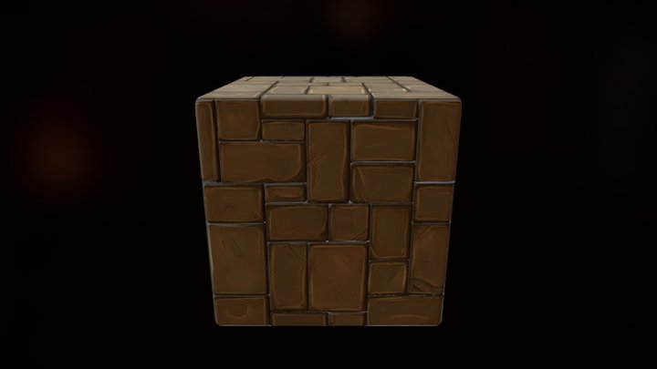 Tileable Stone Floor Texture 3D Model