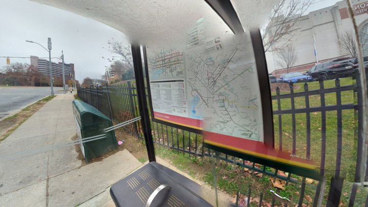 Bus Shelter at Fairmount Ave 3D Model