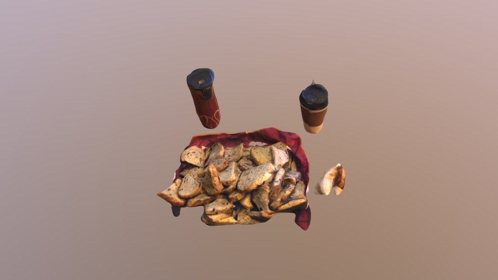 Bread slices at 3d Scanner workshop