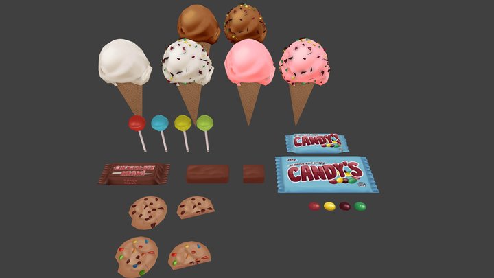 Food Pack 2 – Modelo 3D gratuito STL