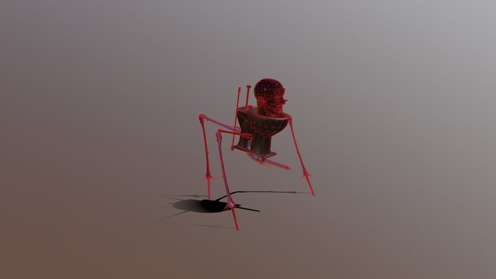 strider_toilet_rigged 3D Model