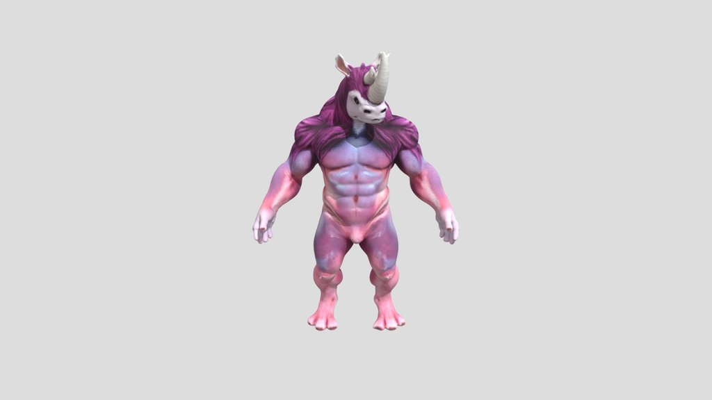 humanoid an "anthropomorphic rhinoceros”