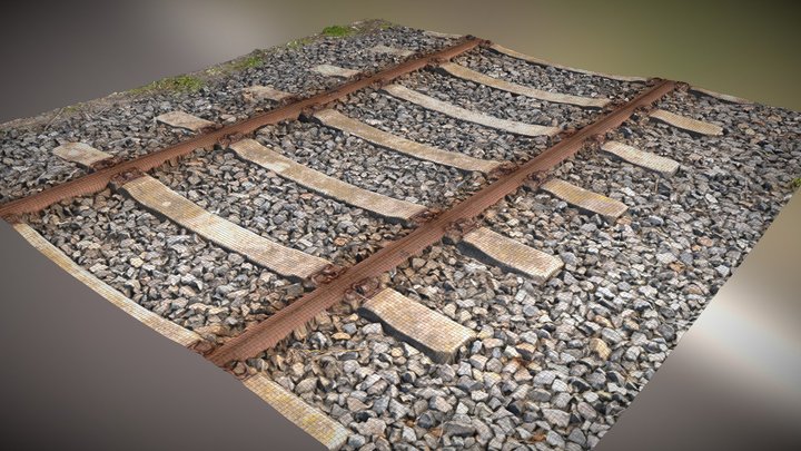 Scan to Texture - Railway Displacement Material 3D Model