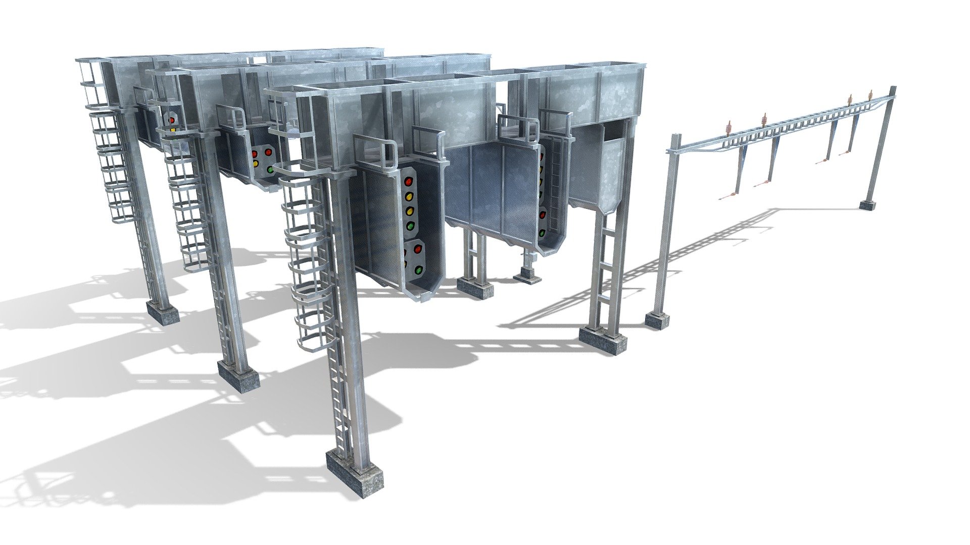 Train / Rail / Railway Signals Collection — Sketchfab embed 3D viewer