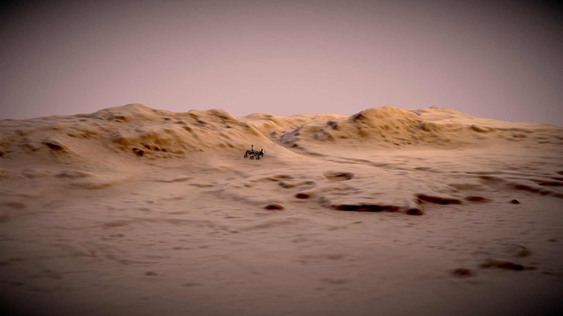 Mars - Perseverance rover - Animation