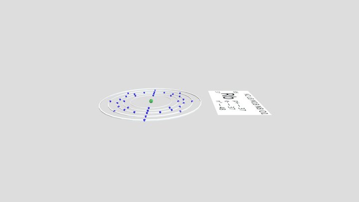 Budowa atomu. Rubid 3D Model