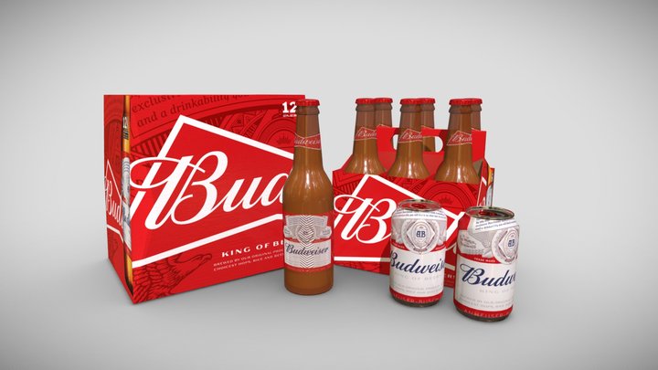 Budweiser Beer 3D Model