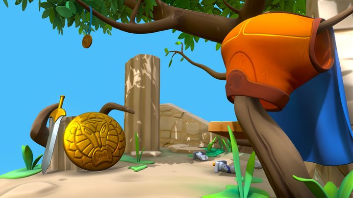 Hercules treehouse - DAE sculpting retake 3D Model