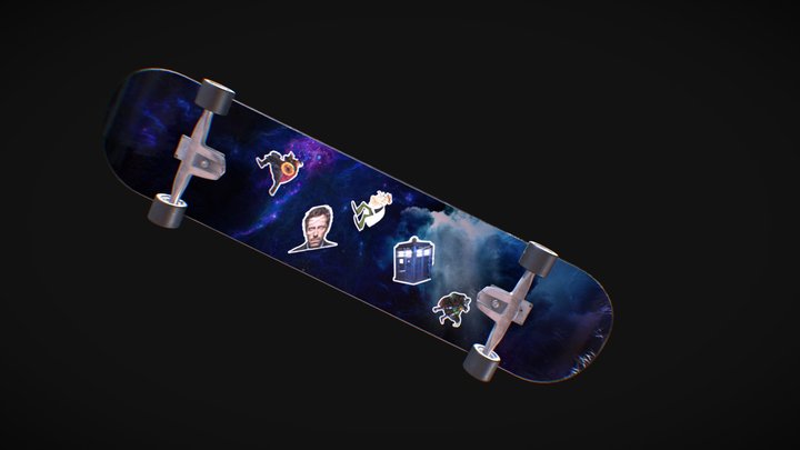 Doctor Skateboard 3D Model