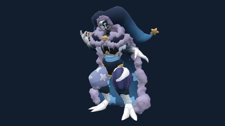 Fractured Lunar 3D Model