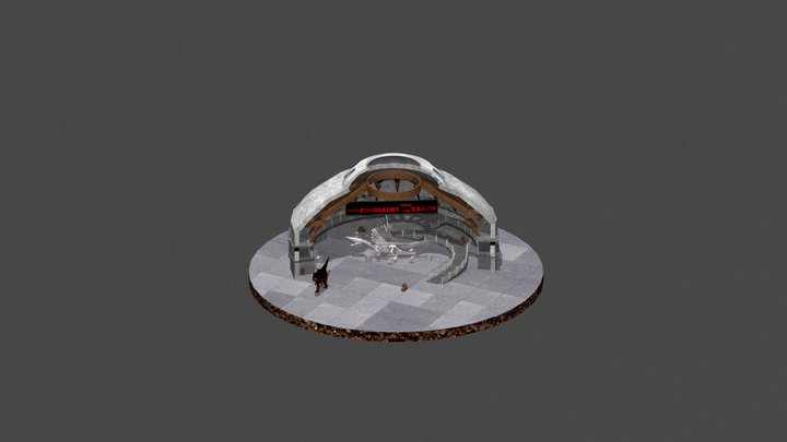 Cenario Jurassic Park 1993 3D Model
