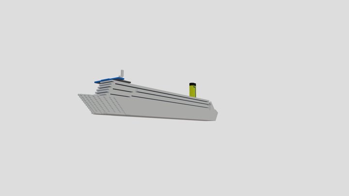 Cruise ship 3D Model