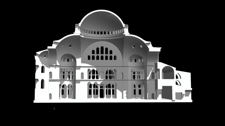 Hagia Sophia Section 3D Model