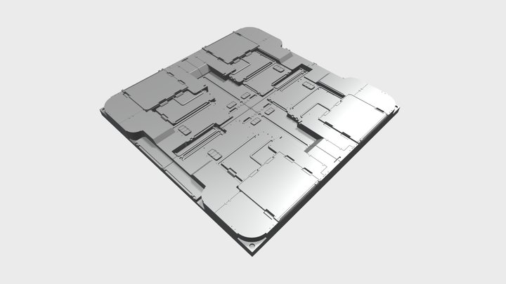 Sci-fi Floor Section KB033 – Modello 3D gratuito STL