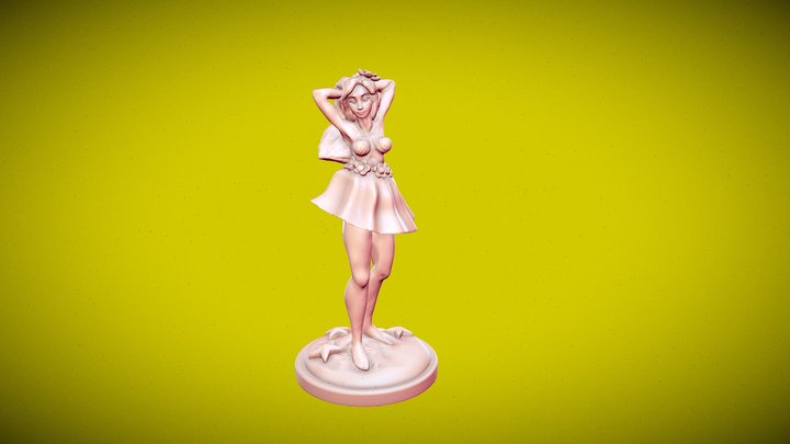 Pin Up - Bobble Head (LowPolyVersion) 3D Model