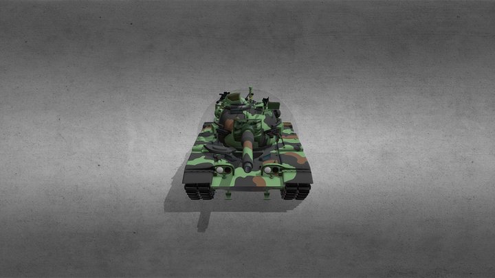 國軍CM11勇虎戰車 3D Model