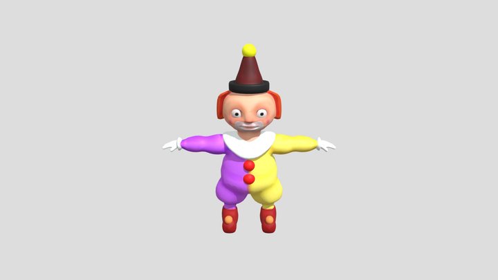 Payaso Piñata Secuaz 3D Model