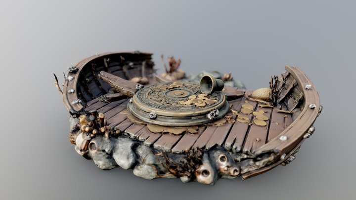 Sunken Treasure Ring Base 3D Model