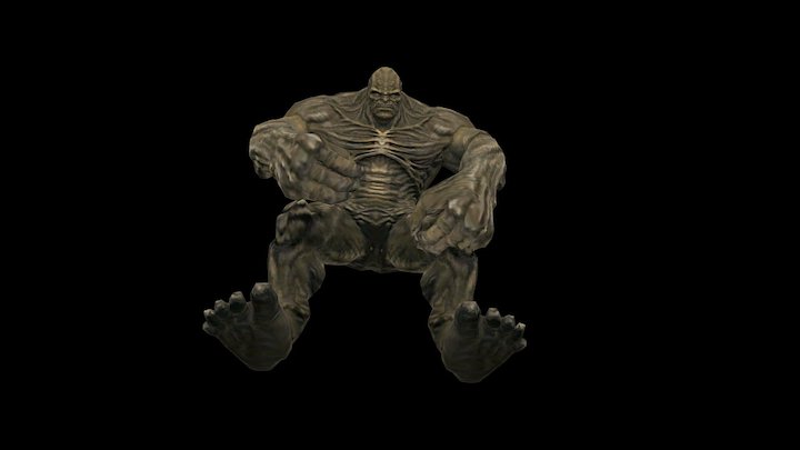 Marval Abomination Hulk Animation 3D Model