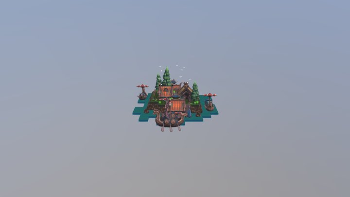 Viking Village 3D Model