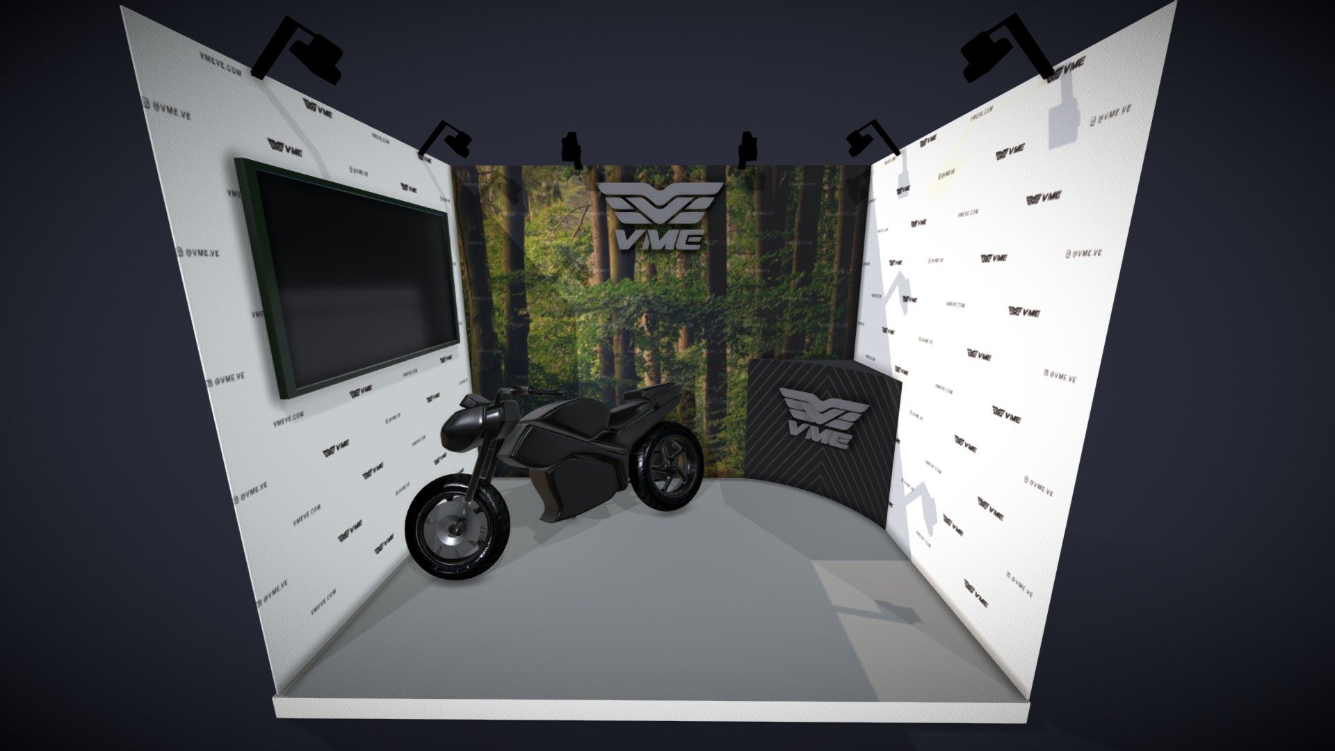 VME Stand 3D model by Luis.A.Pulido [859ae9a] Sketchfab