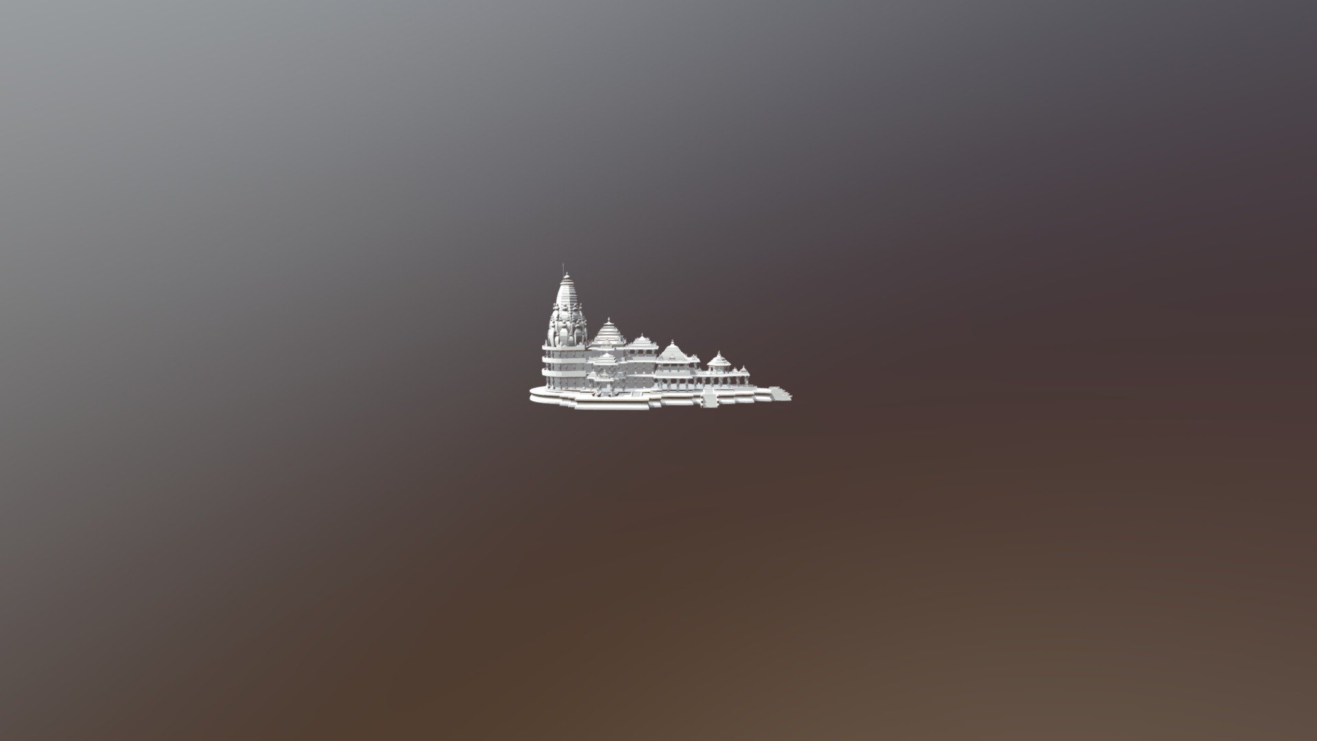 Ram Mandir 3d model - Download Free 3D model by Bhusan (@bhusandeka2 ...