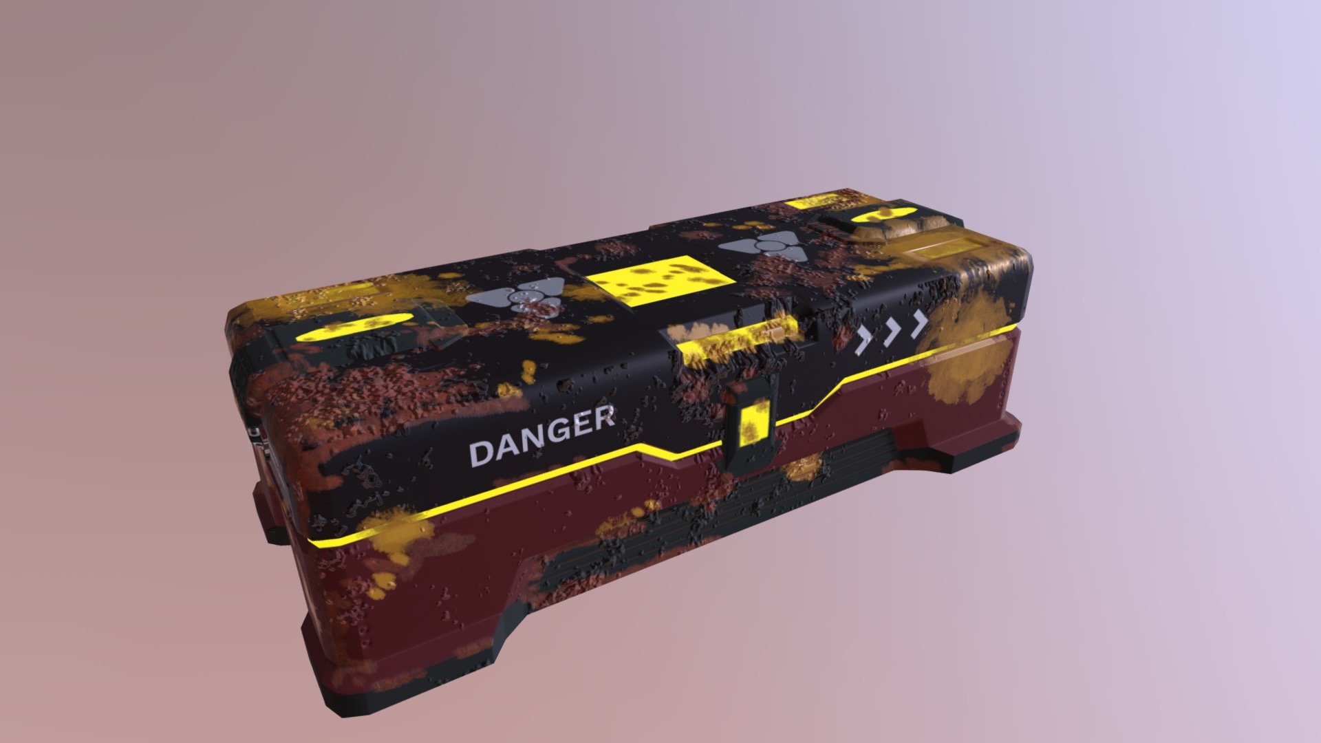 Rusted scifi crate