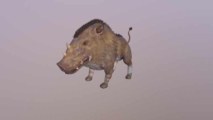 Boar Enemy AI 3D Model