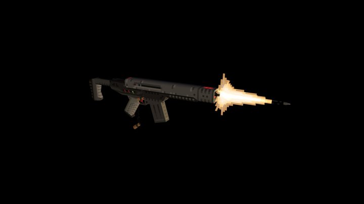 Light Assault Rifle 3D Model