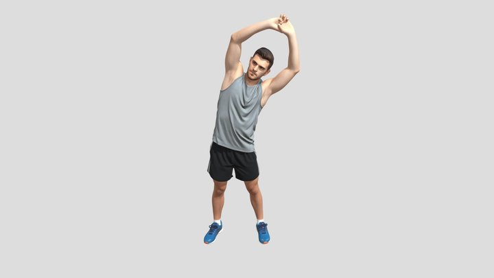 Standing Side Stretch – Kostenloses 3D-Modell STL