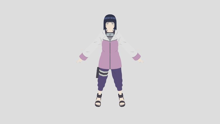Hinata_hyuga 3D Model