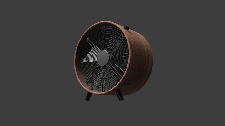 Small Office Fan 3D Model