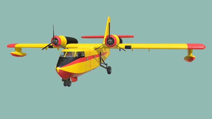 Canadair CL-215 3D Model