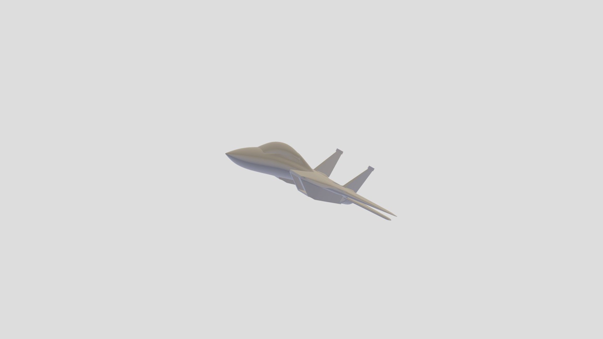 F14 tomcat lowpoly