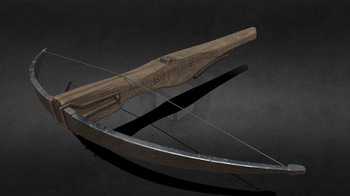 Post-apocalyptic Crossbow 3D Model