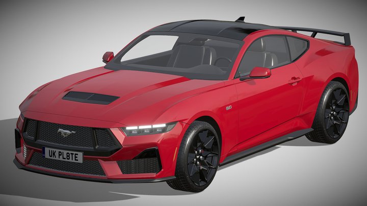 Ford Mustang GT 2023 3D Model