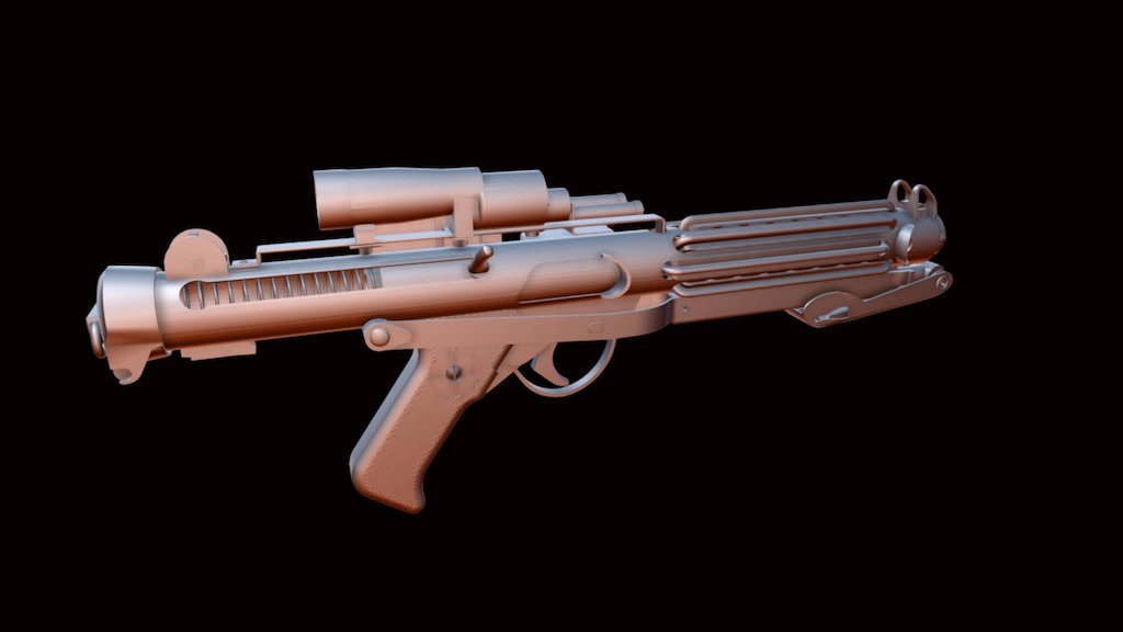 E-11a Blaster - 3D model by montagueflange [85a1b06] - Sketchfab